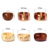 Immagine di Legno Scatola Portafilo da Cucito Multicolore 1 Pz