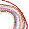 Bild von Muschel Perlen für die Herstellung von DIY-Charme-Schmuck Rund Bunt 3mm D., Loch:ca. 0.4mm, 1 Strang