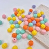 Bild von Acryl Perlen für die Herstellung von DIY-Charme-Schmuck Einzeln Loch Bunt Opak Kürbis ca. 10mm D., Loch:ca. 1.2mm, 20 Stück