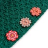 Immagine di Legno Etnico Bottone da Cucire Scrapbook Due Fori Fiore A Random A Random Disegno 50 Pz