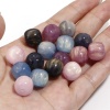 Bild von Harz Perlen für die Herstellung von DIY-Charme-Schmuck Einzeln Loch Bunt Imitierte Katzenauge 12mm x 11mm, Loch: 1.8mm, 10 Stück