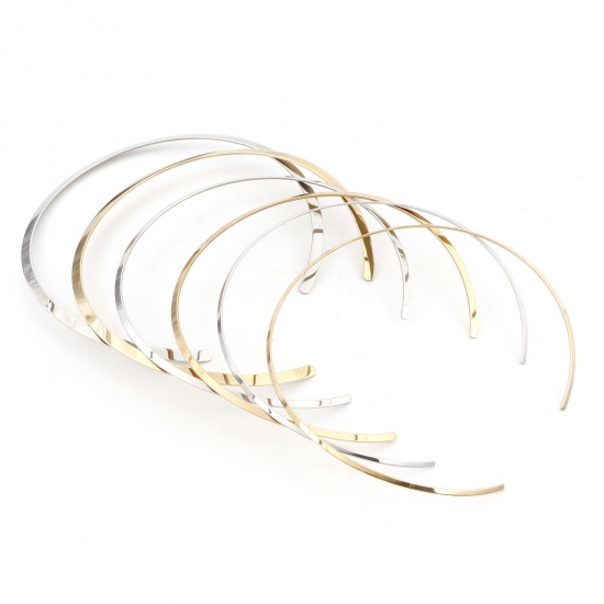 Picture of Eco-friendly 304 Stainless Steel Collar Neck Ring Necklace 41cm(16 1/8") long, 1 Piece