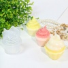 Bild von Silikon Harzform zum Selbermachen von Kerzenseife Kuchen Lebensmittel Weiß 1 Stück