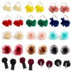 Bild von Tulle Stylish Earrings Multicolor Flower