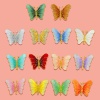 Bild von Terylen Insekt Bügelbild (Mit Kleber auf der Rückseite) DIY Scrapbooking Handwerk Bunt Schmetterling 3.9cm x 3cm, 2 Stück