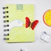 Bild von Terylen Insekt Bügelbild (Mit Kleber auf der Rückseite) DIY Scrapbooking Handwerk Bunt Schmetterling 3.9cm x 3cm, 2 Stück