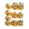 Immagine di Eco-friendly Vacuum Plating Simple & Casual Ins Style 18K Real Gold Plated 304 Stainless Steel Drop Ear Post Stud Earrings For Women