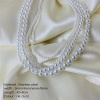 Bild von Edelstahl & Acryl Elegant Perlenkette 14K Gold Imitat Perle 1 Strang