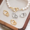 Immagine di Rame Pendenti Charms Connettori Irregolare Multicolore Tondo 3.4cm x 1.5cm, 1 Pz