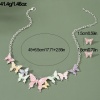Picture of Stylish Jewelry Necklace Stud Earring Set Multicolor Butterfly Animal Daisy Flower