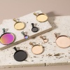 Bild von Eco-friendly Vacuum Plating 304 Stainless Steel Charms Round 5 PCs