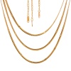 Immagine di Placcatura Sottovuoto Ecologica Minimalista Stile Ins 18K Oro riempito 304 Acciaio Inossidabile Strutturato Stella Collana Per Donne Festa 1 Pz