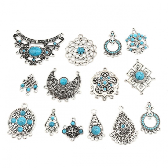 Picture of Boho Chic Bohemia Connectors Imitation Turquoise
