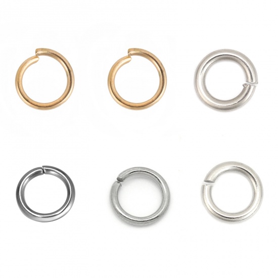 Picture of 304 Stainless Steel Open Jump Rings Findings