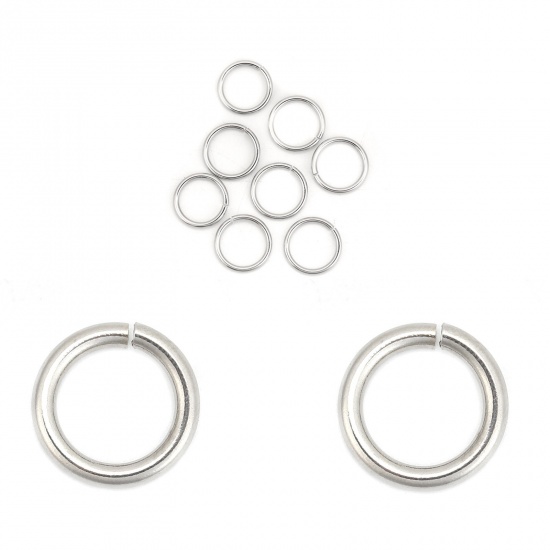 Picture of 304 Stainless Steel Open Jump Rings Findings 1 Packet