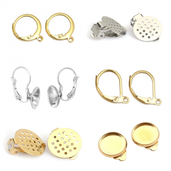 Изображение 304 Stainless Steel Earring Accessories Multicolor
