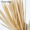 Bild von Stricknadeln aus Bambus mit doppelter Spitze, Natur, 15 cm lang