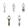 Picture of Zinc Based Alloy Mother's Day Pendants Antique Silver Color Venus Of Willendorf Fertility Goddess Pregnancy 31mm x 8mm, 30 PCs