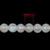 Picture of June Birthstone - (Grade A) Moonstone ( Natural) Loose Beads Round White About 4.0mm( 1/8") Dia, Hole: Approx 0.8mm, 40.0cm(15 6/8") long, 1 Strand (Approx 90 PCs/Strand)