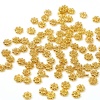 Immagine di Rame Perline 18K Oro riempito Fiore Circa 5mmx 5mm, Foro:Circa 1.4mm, 20 Pz