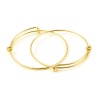 Immagine di Rame Braccialetto Tondo 18K Oro riempito Regolabile 19cm Lunghezza, 2 Pz