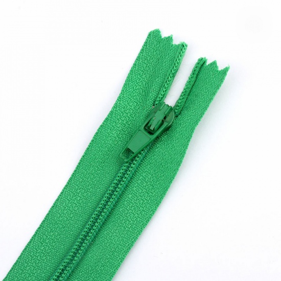 Imagen de Nylon Cierre de cremallera Verde 20cm, 10 Unidades