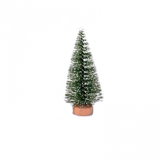 Bild von Hellgrün - Style2 Künstliche Schneeflocken Weihnachten Baum Weihnachten Dekoration Dekoration Weihnachten Grün Silber Minibaum