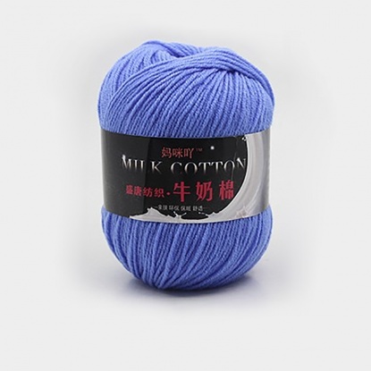 Image de Fil à Tricoter Super Doux en Nylon+Coton Bleu Ciel 2mm, 1 Pièce