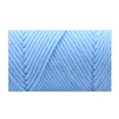 Image de Fil à Tricoter Super Doux en Coton Mélangé Bleu Clair 1 Pelote