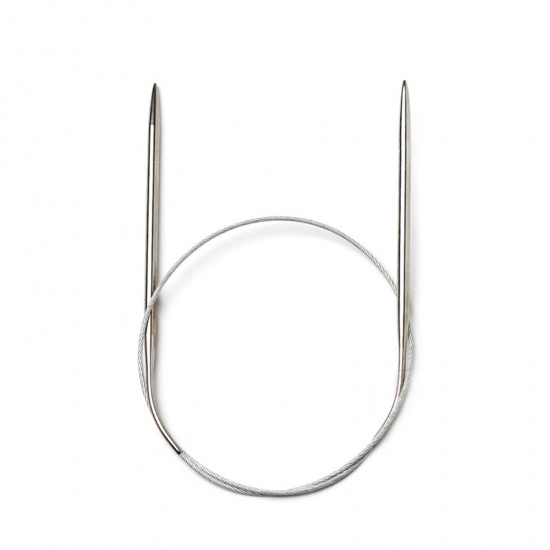 Picture of 1.9mm Stainless Steel Circular Knitting Needles 80cm(31 4/8") long, 1 Pair