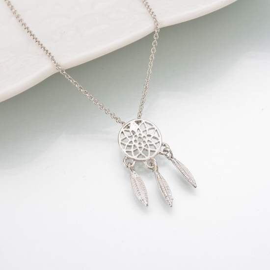 Picture of Necklace Silver Tone Dream Catcher 1 Piece