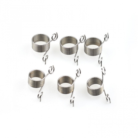Picture of Stainless Steel Knitting Tools Crochet Accessories Finger Ring Finger Puller Silver Tone 19mm, 1 Piece