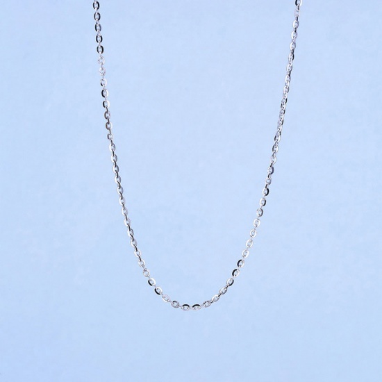 Bild von Sterling Silber Schmuckkette Kette Halskette Silbrig 40cm lang, Kettengröße: 1.5mm, 1 Strang