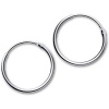 Picture of Sterling Silver Hoop Earrings Silver Color Circle Ring 8mm Dia., 1 Pair