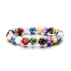 Image de Bracelets Raffinés Bracelets Délicats Bracelet de Perles en Agate Yoga ( Naturel ) Multicolore 17.4cm Long, 1 Pièce