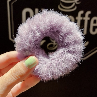 Picture of Plush Hair Ties Band Purple 10.5cm, 1 Piece
