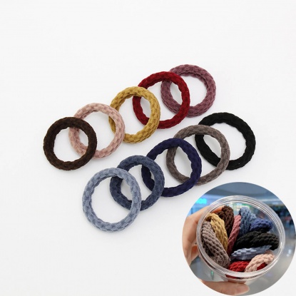 Picture of Fabric Hair Ties Band Multicolor 3.8cm Dia., 1 Box ( 20PCs/Box)
