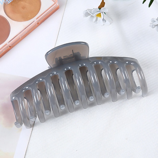 Picture of Plastic Hair Clips Gray Rectangle 11cm, 1 Piece
