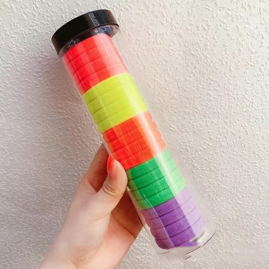 Immagine di Nylon Carino Elastico Molla Fermacapelli Multicolore Elastico 3cm Dia, 1 Serie ( 20 Pz/Serie)