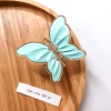Picture of PC Stylish Hair Claw Clips Clamps Skyblue Butterfly Animal 8.7cm x 7cm, 1 Piece