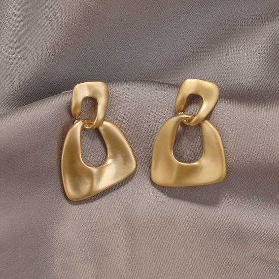 Bild von Stilvoll Ohrring Vergoldet Ring 3cm, 1 Paar