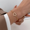 Immagine di San Valentino San Valentino Oro Placcato Cuore Trasparente Strass 18cm Lunghezza, 1 Pz