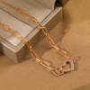 Immagine di San Valentino San Valentino Oro Placcato Cuore Trasparente Strass 18cm Lunghezza, 1 Pz