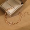 Immagine di San Valentino San Valentino Oro Placcato Cuore Trasparente Strass 18cm Lunghezza, 1 Pz