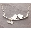 Picture of Zinc Based Alloy Necklace Gold Plated & Silver Tone Mother Bird 53cm(20 7/8") long, 1 Piece
