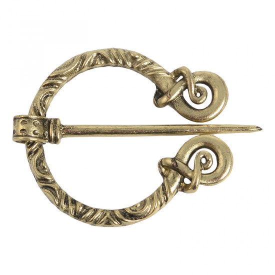 Picture of Viking Brooch Round Antique Bronze 71mm x 50mm, 1 Piece