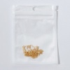 Immagine di Ecologico Semplice & Casual Elegante 18K Oro riempito 304 Acciaio Inossidabile forma di C Onda orecchino cerchio Per Donne 3.2cm x 2.7cm, 1 Paio
