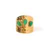 Immagine di Ecologico Retrò Elegante 18K Oro riempito 304 Acciaio Inossidabile & Pietra Aperto Goccia Anello Unisex 20mm (taglia di US: 10.25), 1 Pz