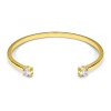 Immagine di Ecologico Semplice & Casual Elegante 18K Oro riempito Rame & Zircone Cubico Braccialetto Per Donne Festa 6cm Dia., 1 Pz
