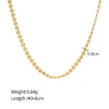 Bild von Eco-friendly Vacuum Plating Simple & Casual Stylish 18K Real Gold Plated 304 Stainless Steel Curb Link Chain Heart Necklace For Women Back to School 40cm(15 6/8") long, 1 Piece
